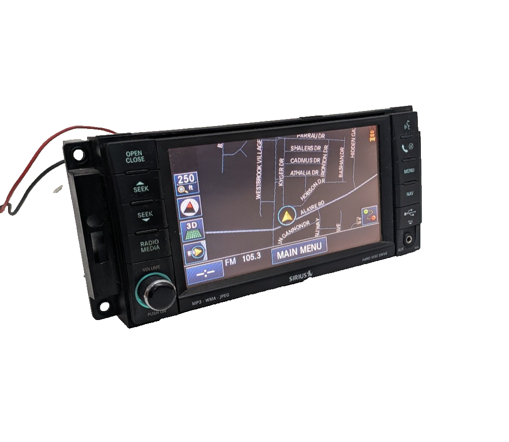 09-13 Chrysler Dodge Jeep MyGig RER Navigation Radio DVD Sirius 730N High Speed
