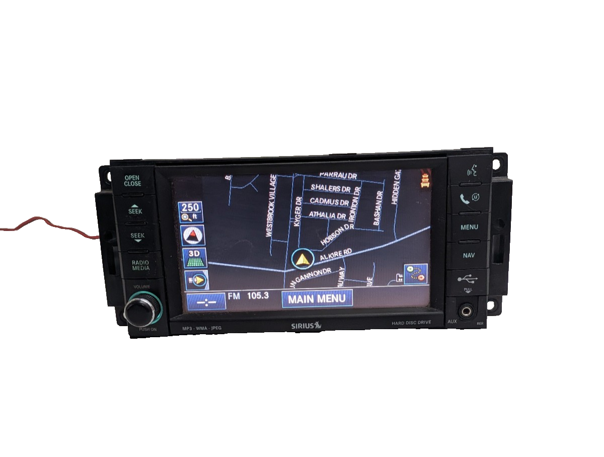 09-13 Chrysler Dodge Jeep MyGig RER Navigation Radio DVD Sirius 730N High Speed