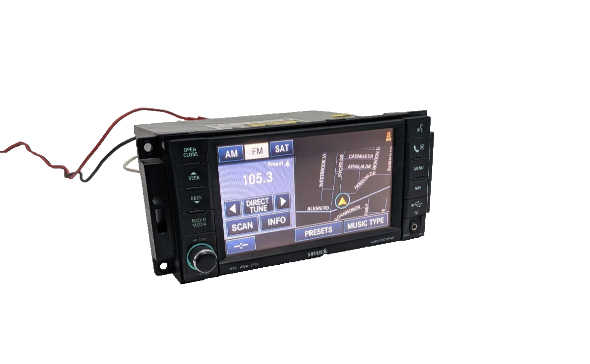 09-13 Chrysler Dodge Jeep MyGig RER Navigation Radio DVD Sirius 730N High Speed