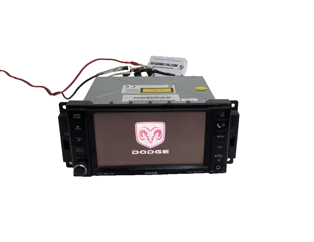 09-13 Chrysler Dodge Jeep MyGig RER Navigation Radio DVD Sirius 730N High Speed