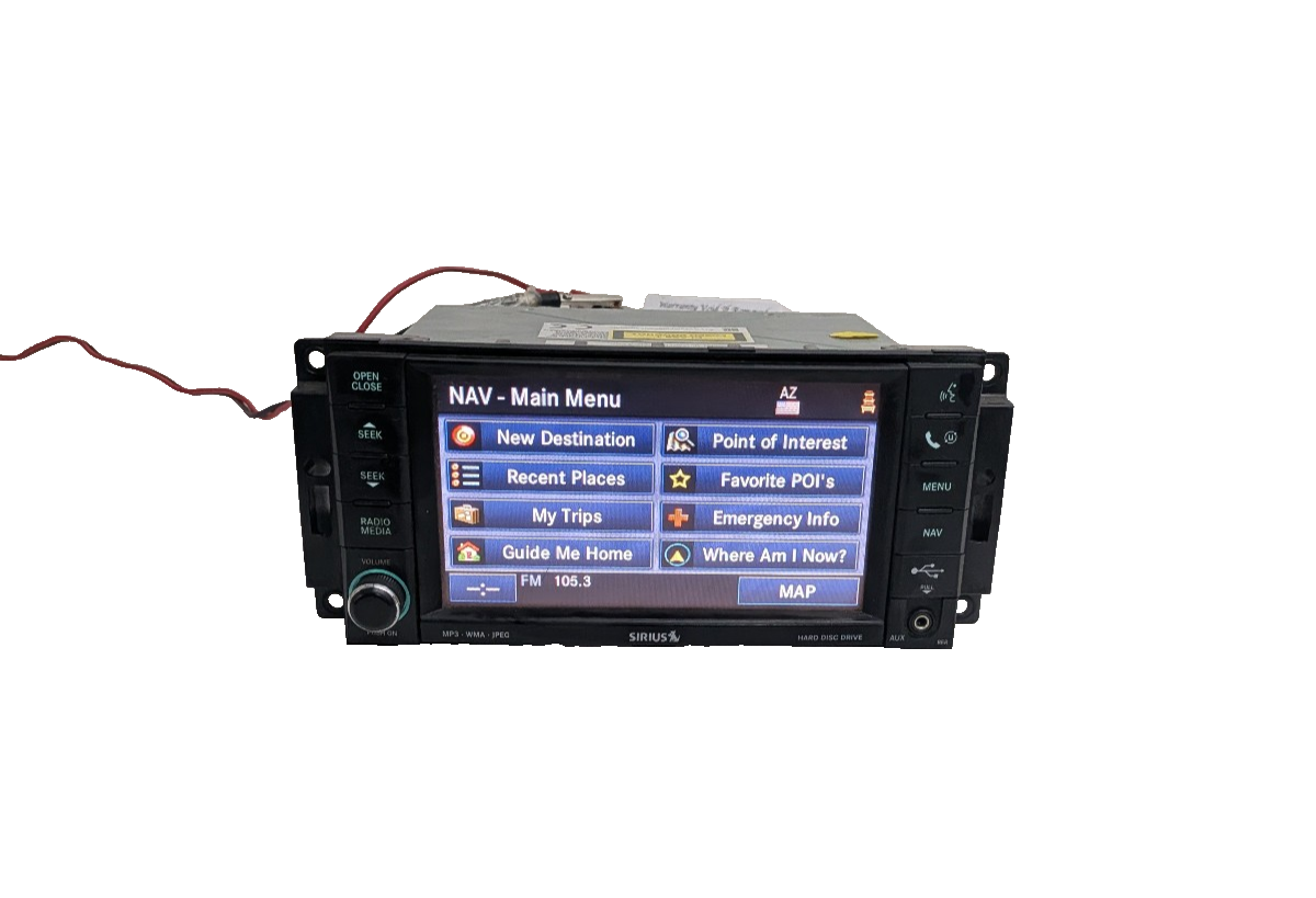 09-13 Chrysler Dodge Jeep MyGig RER Navigation Radio DVD Sirius 730N High Speed