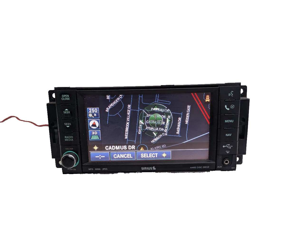 09-13 Chrysler Dodge Jeep MyGig RER Navigation Radio DVD Sirius 730N High Speed