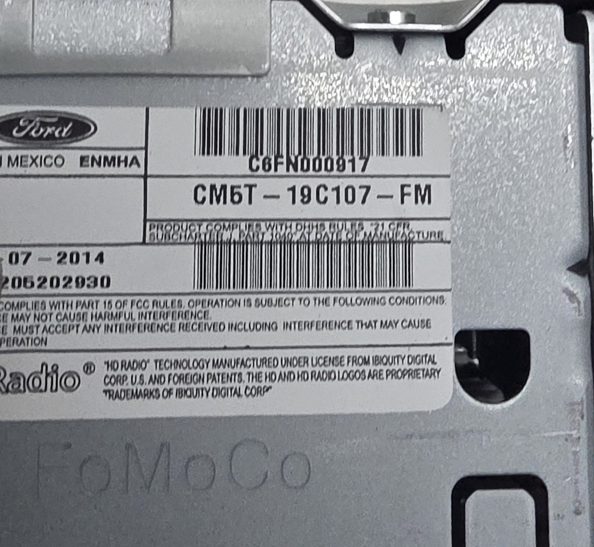 13 14 15 16 Ford C Max  Radio Single CD Player CM5T-19C107-FM