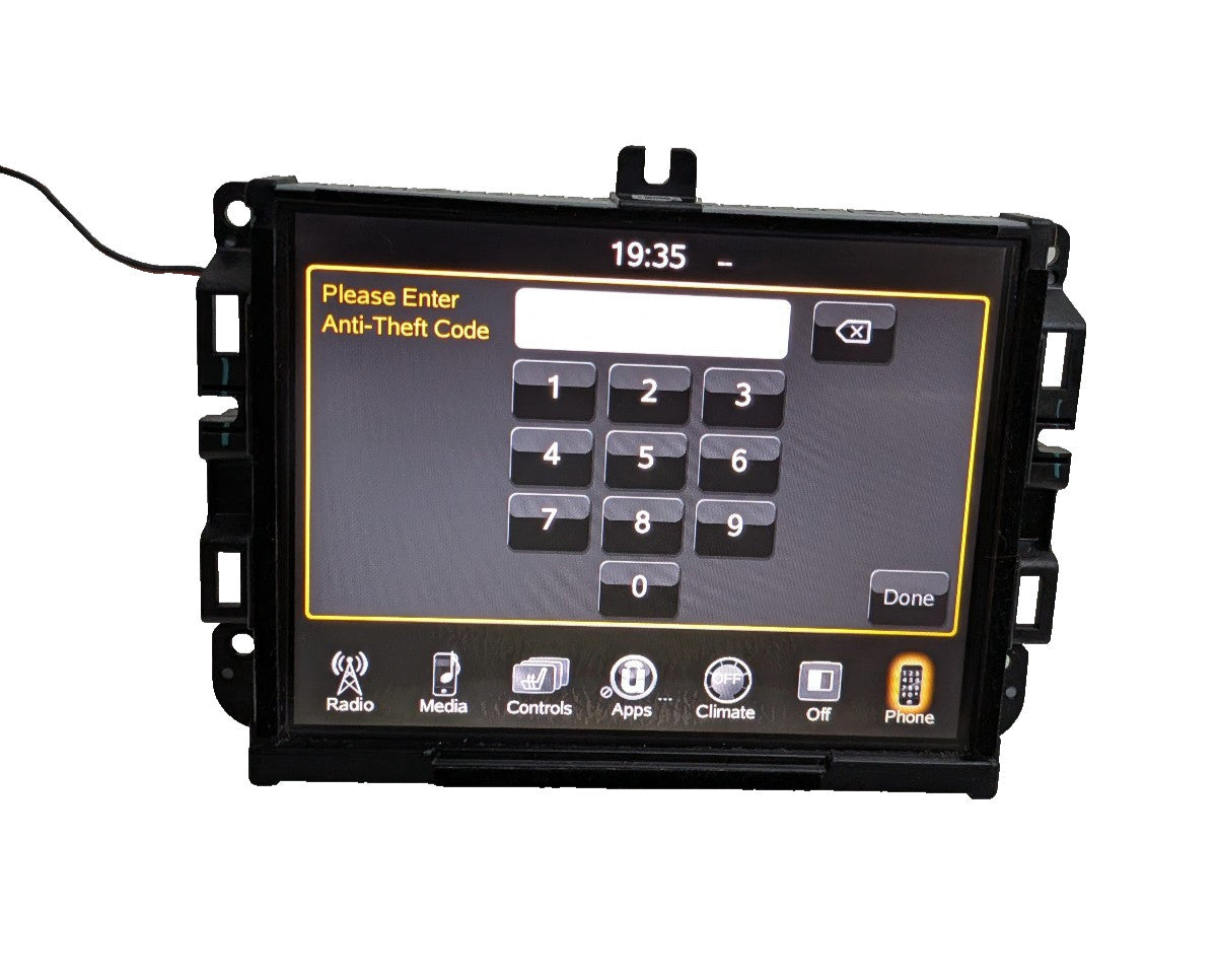13-18  Dodge Jeep Ram 8.4" Uconnect Radio Display Screen VP3 Sirius XM + Code