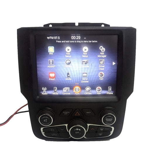 13-18 Dodge Ram Radio Navigation 8.4" Display Screen Bezel Climate Control /Code