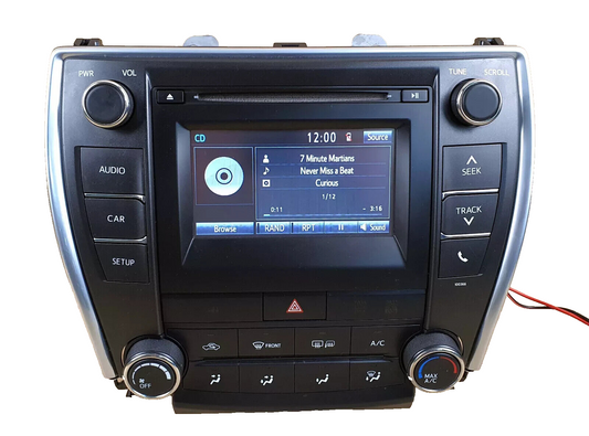 15 16 17 Toyota Camry Radio Cd Player Bluetooth Climate Control 86140-06660