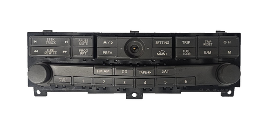 2004 2005 Nissan Maxima CD Player Control Switch Front Dash Mounted AM FM Radio