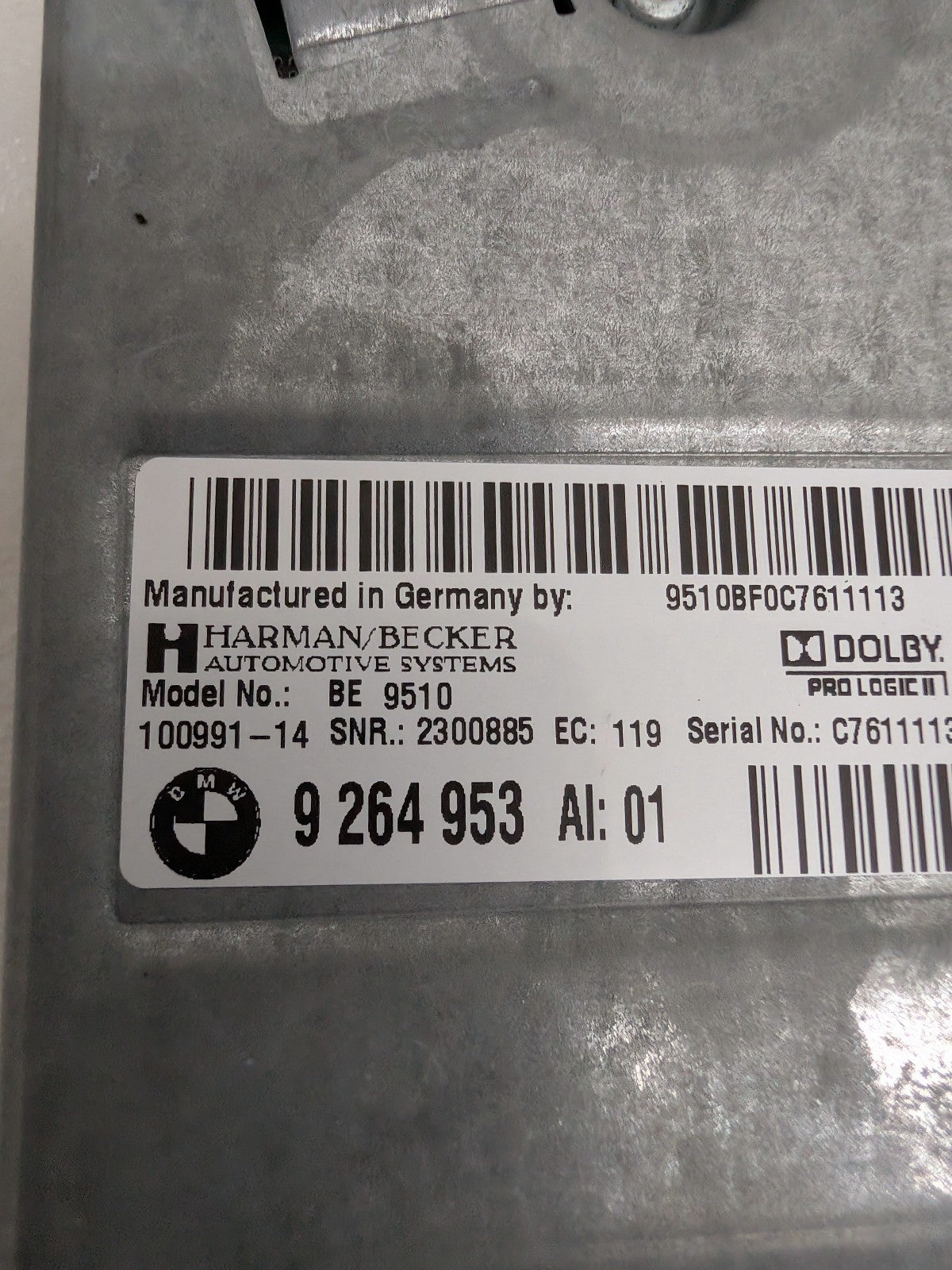 2010-2016 BMW F10 F12 F01 F07 Top-HiFi Harman Kardon Audio Amplifier OEM 9264953