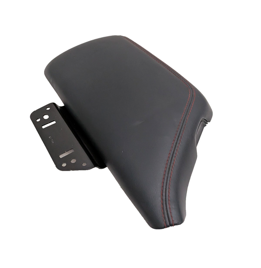 2015-2023 Dodge Challenger Center Console Armrest Lid Black Leather Red Stitch