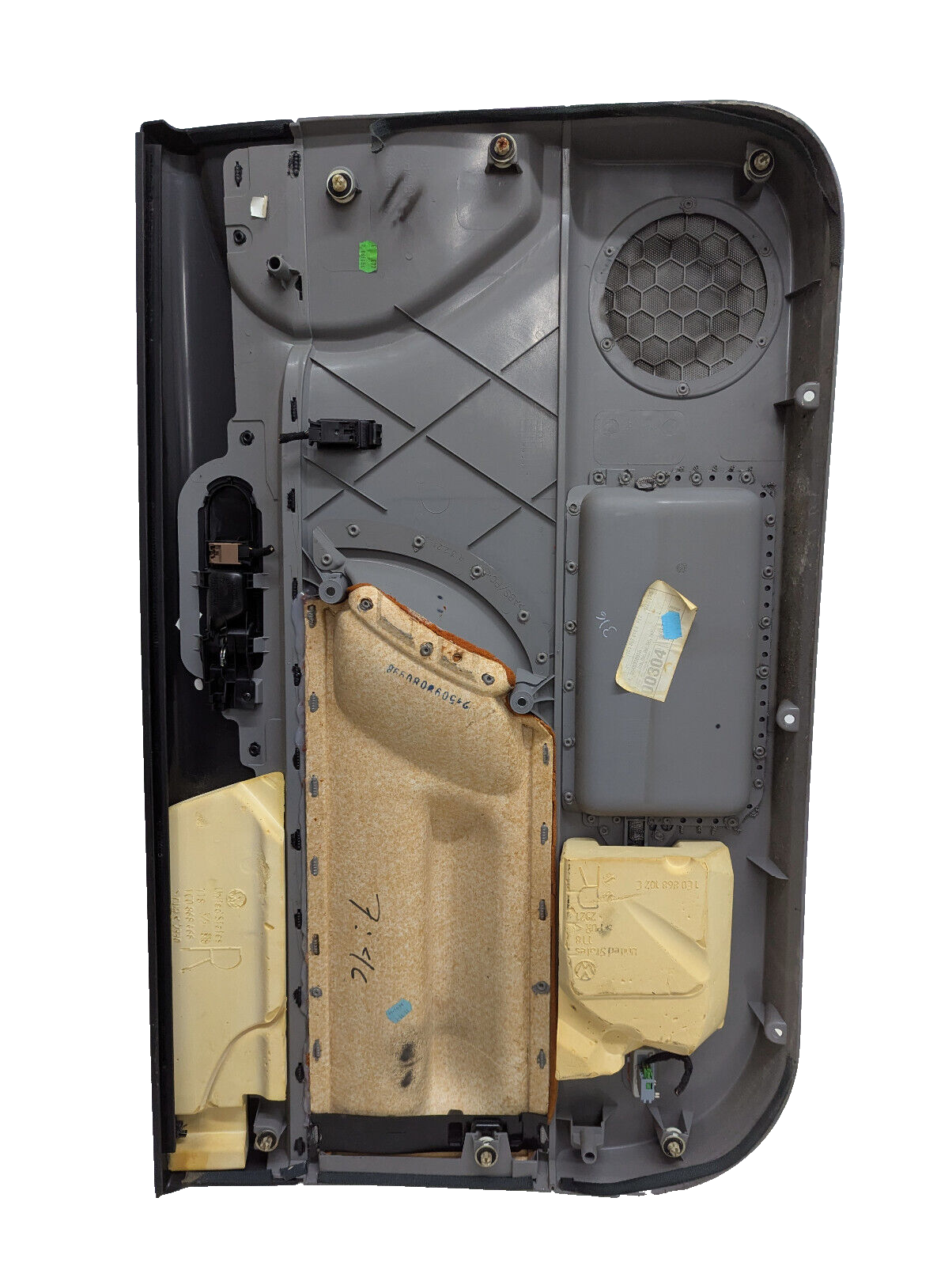 98-10 Volkswagen VW Beetle Passenger Side RH Door Panel Gray Black