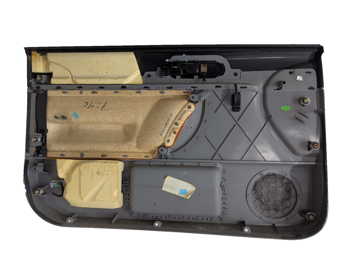 98-10 Volkswagen VW Beetle Passenger Side RH Door Panel Gray Black