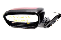 03 04 05 06 07 HONDA ACCORD LEFT DRIVER SIDE VIEW MIRROR MAROON BLACK TRIM