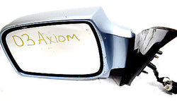 02 03 ISUZU AXIOM LEFT DRIVER MIRROR POWDER BLUE