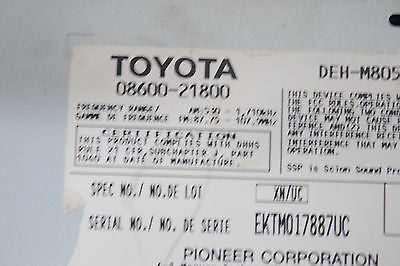 04 05 06 07 SCION TC XA XB RADIO CD PLAYER OEM