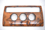 99 00 01 02 03 JAGUAR XJ8 CONVERTIBLE CLIMATE CONTROL DASH BEZEL WOODGRAIN