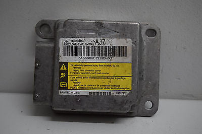 02 03 04 CHEVY TRAILBLAZER ENVOY AIRBAG CONTROL MODULE 15080860