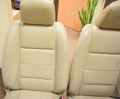 03 04 05 06 FORD MUSTANG LEATHER POWER SEAT SEATS  TAN SET OEM
