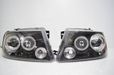 97 98 99 00 01 02 03 FORD F150 F-150 HEADLIGHT HEADLIGHTS HID ANGEL EYES (AM)