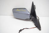 99 00 01 BMW 323I RIGHT PASSENGER MIRROR BLUE BLACK TRIM