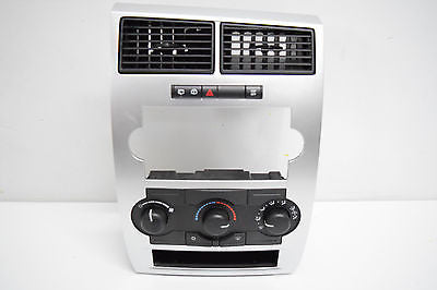 05 06 07 DODGE CHARGER MAGNUM CLIMATE CONTROL DASH BEZEL SILVER