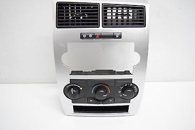05 06 07 DODGE CHARGER MAGNUM CLIMATE CONTROL DASH BEZEL SILVER