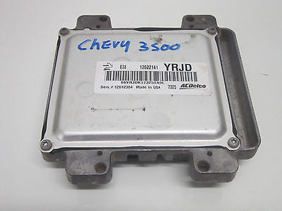 08 CHEVY SILVERADO 3500 ECU ENGINE COMPUTER 12622141