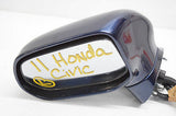 06 07 08 09 10 11 HONDA CIVIC LEFT DRIVER SIDE MIRROR BLUE