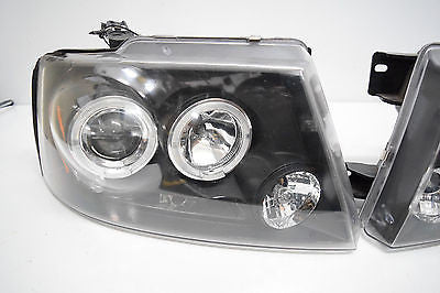 97 98 99 00 01 02 03 FORD F150 F-150 HEADLIGHT HEADLIGHTS HID ANGEL EYES (AM)