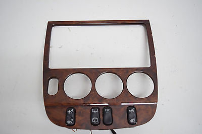 98 99 0 01 02 ML320 RADIO CLIMATE CONTROL DASH BEZEL HEATED SEAT SWITCH