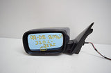 01 02 03 04 05 BMW 325I LEFT DRIVER SIDE MIRROR BLUE BLACK TRIM