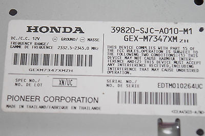 06 HONDA RIDGELINE RADIO RECEIVER MODULE OEM 39820SJCAO10M1
