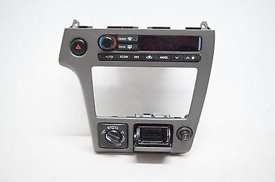 01 02 03 INFINITI QX4 CLIMATE CONTROL RADIO DASH BEZEL OEM