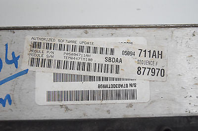 07 JEEP COMMANDER/RAM/DURANGO ENGINE CONTROL MODULE 05094711AH