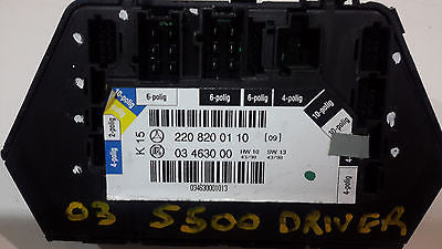 00 01 02 03 04 05 06 MERCEDES S500 S430 LEFT DRIVER SEAT CONTROL SWITCH