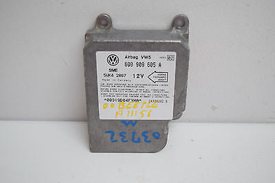 00 01 VW BEETLE AIRBAG CONTROL MODULE 6Q0909605A