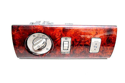 03 04 05 LINCOLN NAVIGATOR LIGHT CONTROL SWITCH WITH BEZEL WOODGRAIN OEM