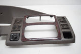 01 02 03 DODGE DURANGO RADIO DASH SPEEDOMETER BEZEL WOODGRAIN TRIM OEM