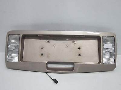 04 05 06 07 08 09 CADILLAC SRX TRUNK PANEL LICENSE PLATE HOLDER TAN