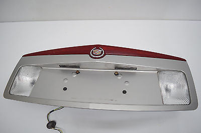 03 04 05 06 07 CADILLAC CTS 3RD BRAKE LIGHT DRIVER LICENSE TRUNK TRIM LIGHTS UP