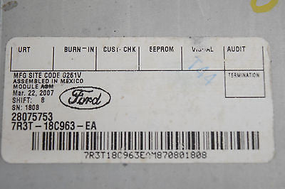 07 08 09 FORD SIRIUS  RADIO MODULE SATELITE RADIO 7R3T-18C963-EA