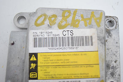 04 CADILLAC CTS AIRBAG CONTROL MODULE COMPUTER