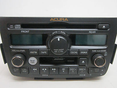 04 ACURA MDX CD CASSETTE PLAYER RADIO REAR ENTAINMENT CONTROL