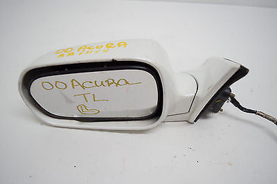99 00 01 ACURA TL LEFT DRIVER SIDE VIEW MIRROR WHITE