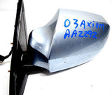 02 03 ISUZU AXIOM LEFT DRIVER MIRROR POWDER BLUE
