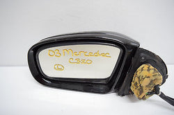 01 02 03 04 05 06 MERCEDES C320 C230 C240 LEFT DRIVER MIRROR BLACK