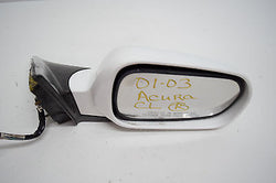 01 02 03 ACURA CL RIGHT PASSENGER SIDE MIRROR WHITE BLACK TRIM