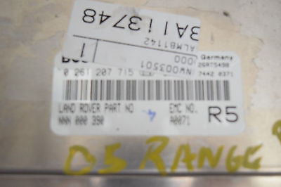 03 04 05 LANDROVER RANGE ROVER ECU ECM ENGINE COMPUTER NNN000390 0261207715