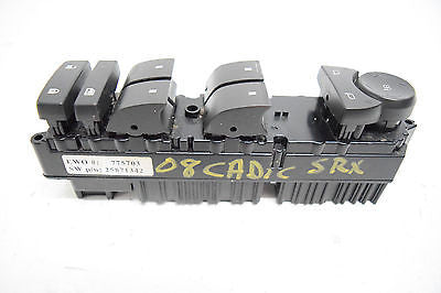 07 08 09 CADILLAC SRX LEFT DRIVER MASTER WINDOW SWITCH OEM NO BEZEL
