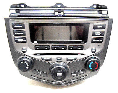 03 04 05 06 07 HONDA ACCORD RADIO 6 CD PLAYER RADIO SINGLE ZONE CLIMATE CONTROL