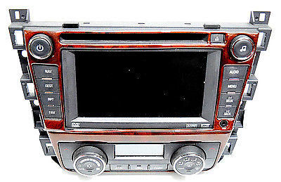 06 07 08 CADILLAC DTS RADIO NAVIGATION CD PLAYER CLIMATE CONTROL AUX WOODGRAIN